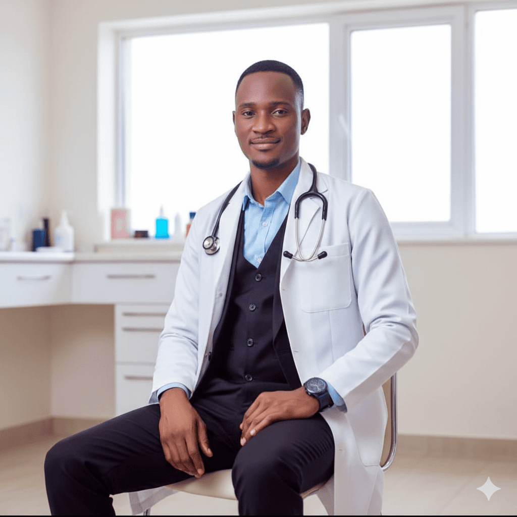 Dentist attending to patient